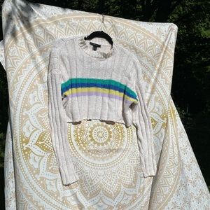 Cropped Knit Sweater